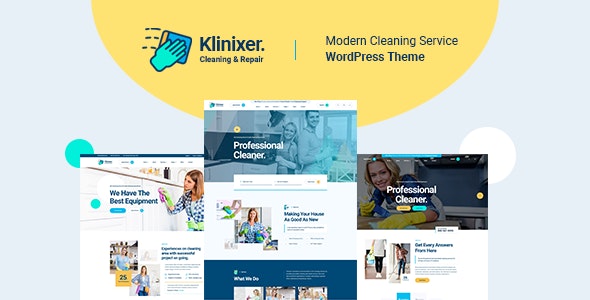 Klinixer v1.0.2 - Cleaning Services WordPress Theme + RTL