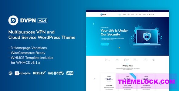 DVPN v1.4 - Multipurpose VPN WordPress Theme