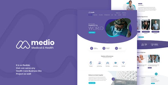 Medio v1.5 - Medical Organization WordPress Theme