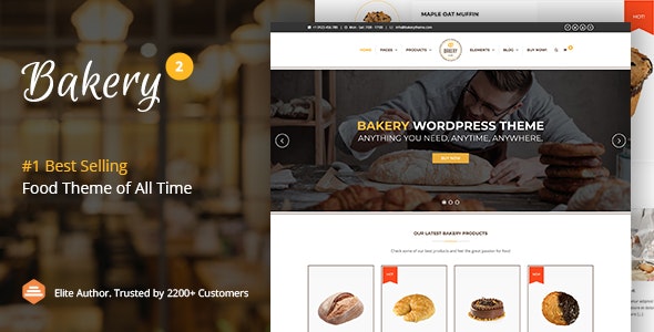 Bakery v2.7 - WordPress Cake &amp; Food Theme