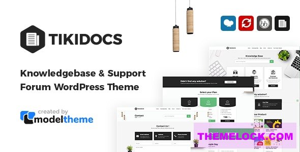 Tikidocs v2.1 - Knowledgebase &amp; Support Forum WordPress Theme + RTL