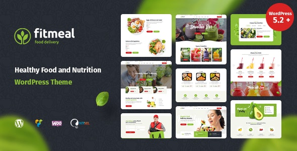 Fitmeal v1.2.7 - Organic Food Delivery and Healthy Nutrition WordPress Theme