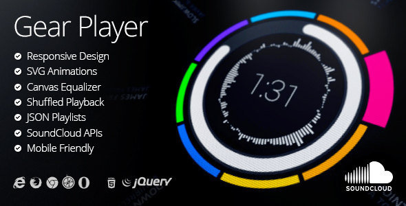 Gear HTML5 Audio Player