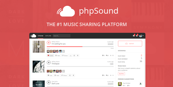 phpSound v3.3.0 - Music Sharing Platform