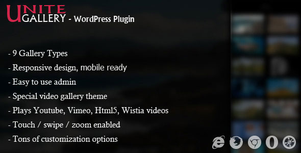 Unite Gallery v1.3.6 - WordPress Plugin