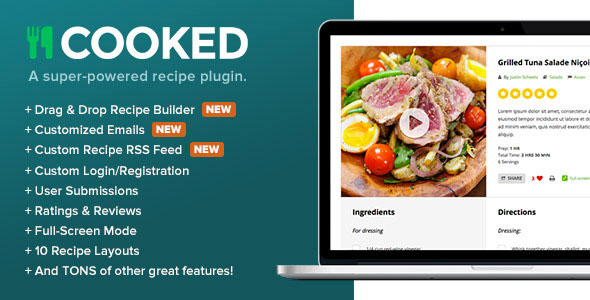 Cooked v2.3.5 - A Super-Powered Recipe Plugin