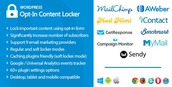 Opt-In Content Locker for WordPress v2.62