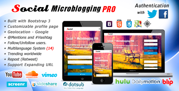 Social Microblogging PRO v1.7.1