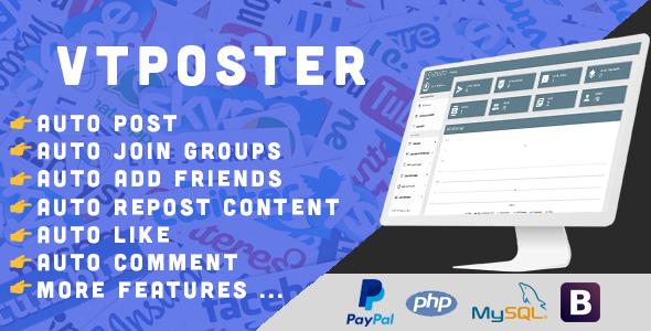 VTPoster v1.5 - Facebook Marketing Tool - nulled