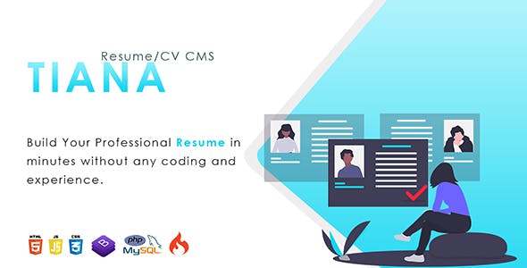 Tiana v1.0 - Resume/CV CMS