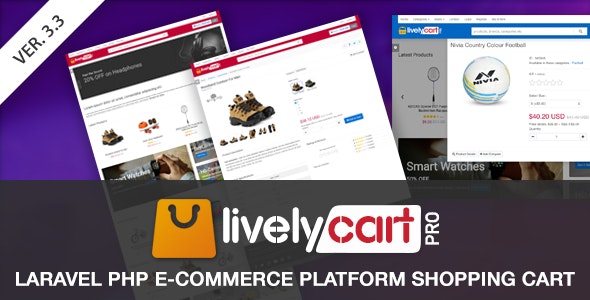 LivelyCart PRO v3.4.0 - Laravel E-Commerce Platform | Shopping Cart