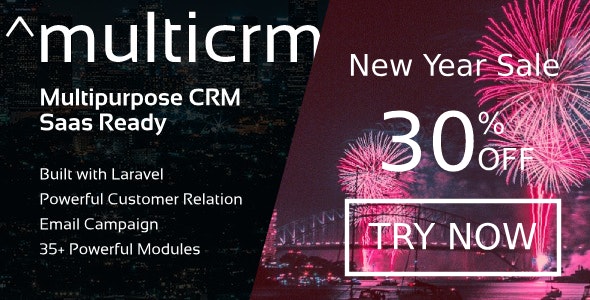 Multicrm v2.1 - Multipurpose Powerful Laravel CRM. Saas Ready