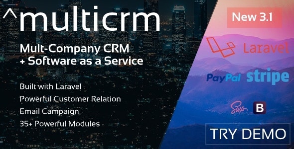 Multicrm v3.1.5 - Multipurpose Powerful Open Source CRM. Customer Relation , Email Campaign