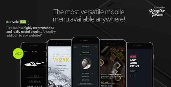 TapTap v3.2 - A Super Customizable WordPress Mobile Menu