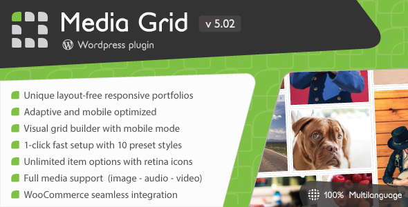 Media Grid v5.02 - WordPress Responsive Portfolio