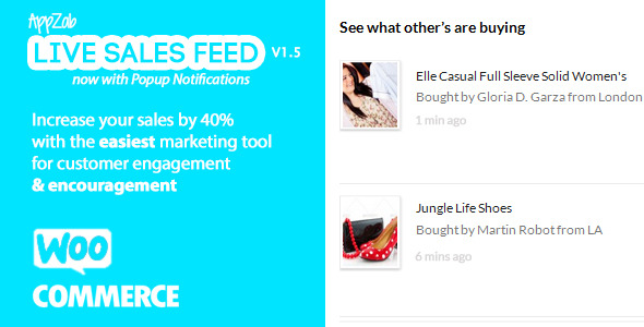 Live Sales Feed for WooCommerce v1.5