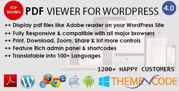 PDF viewer for WordPress v4.5