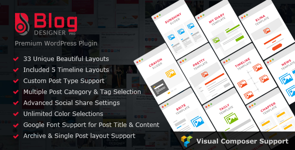 Blog Designer PRO for WordPress v1.5.2