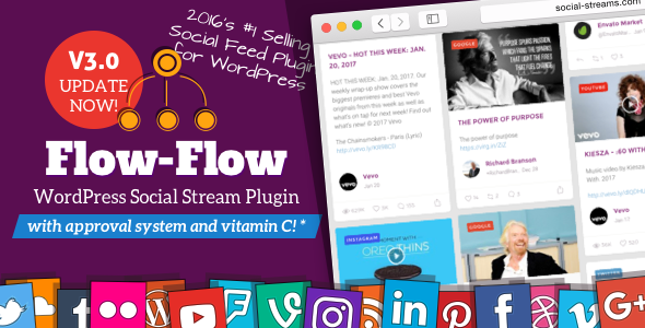 Flow-Flow v3.0.7 - WordPress Social Stream Plugin