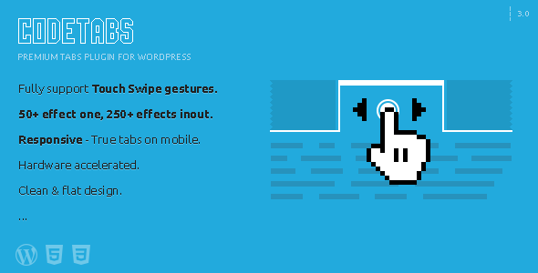 CodeTabs v3.0.3 - WordPress Responsive Swipe Tabs