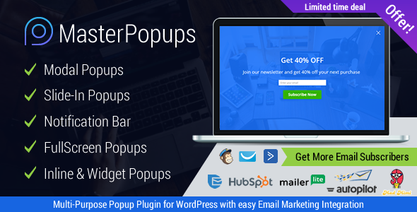 Master Popups v1.1.4 - Popup Plugin for Lead Generation