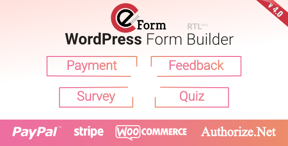 eForm v4.0.1 - WordPress Form Builder