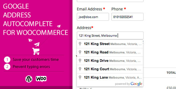 Google Address Autocomplete for WooCommerce v2.3.4