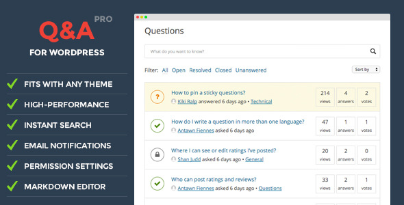 DW Question & Answer Pro v1.1.2 - WordPress Plugin