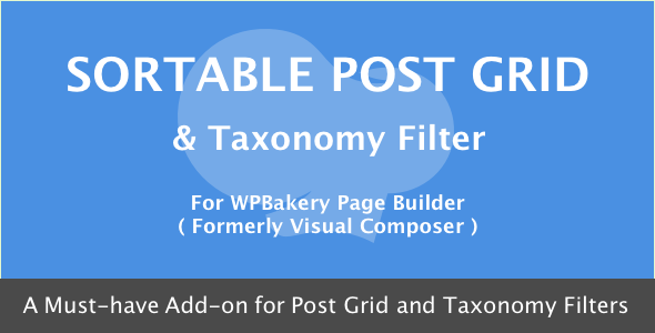 Visual Composer - Sortable Grid & Taxonomy filter v3.0