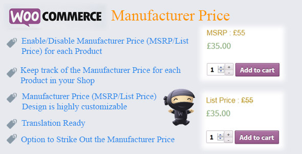 WooCommerce Manufacturer Price v2.2