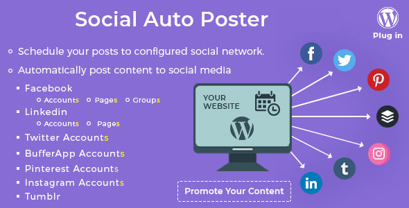 Social Auto Poster v2.6.3 - WordPress Plugin