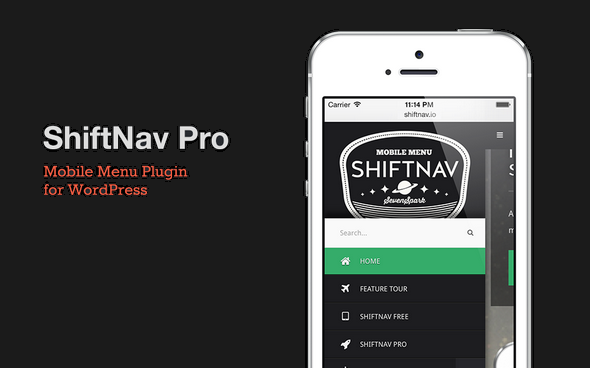 ShiftNav Pro v1.6.2 - Responsive Off-Canvas Mobile Menu for WordPress