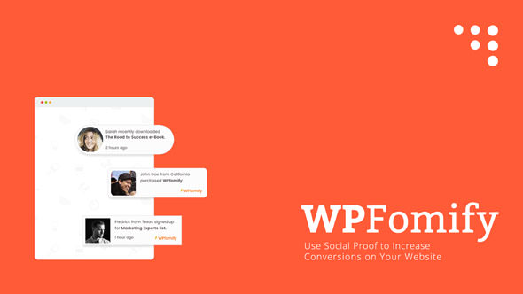 WPfomify WordPress Plugin v1.2.0 + Addons