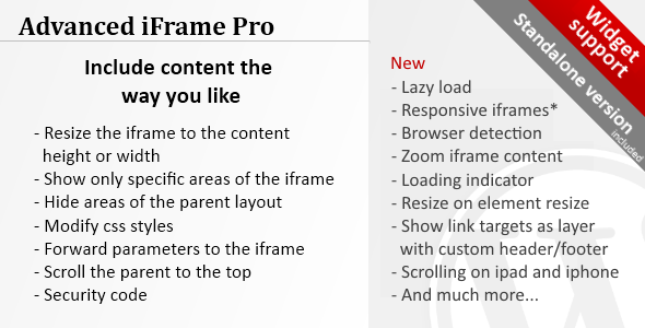 Advanced iFrame Pro v7.5.4