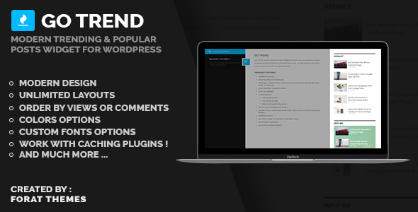 Go trend v1.4 - WordPress popular posts widget