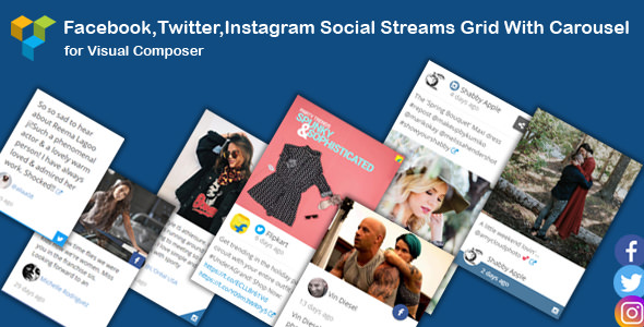 Visual Composer - Social Streams With Carousel v1.9