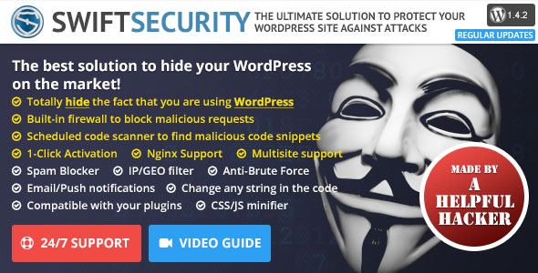 Swift Security Bundle v1.4.2.20 - Hide WordPress, Firewall, Code Scanner