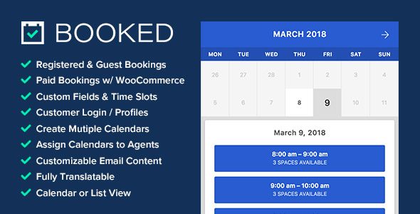 Booked v2.1 - Appointment Booking for WordPress