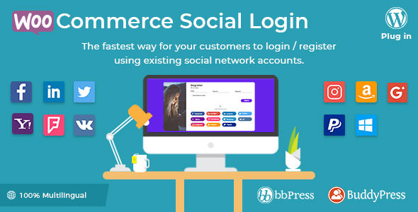 WooCommerce Social Login v1.7.1 - WordPress plugin