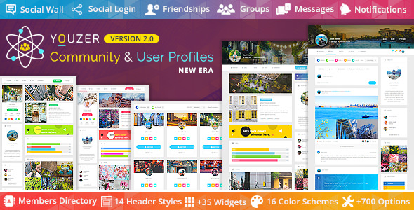 Youzer v2.0.6 - Buddypress Community & User Profiles