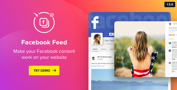 WordPress Facebook Plugin v1.5.0 - Facebook Feed Widget