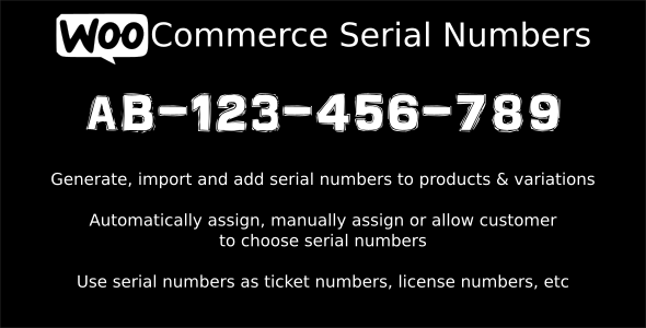 WooCommerce Serial Numbers v1.25 - WordPress Plugin