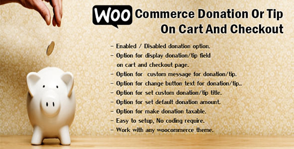 WooCommerce Donation Or Tip On Cart And Checkout v1.4