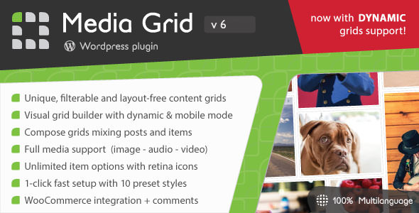 Media Grid v6.3 - WordPress Responsive Portfolio