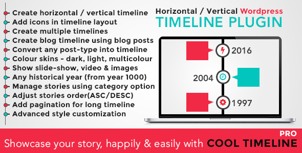 Cool Timeline Pro v2.7.2 - WordPress Timeline Plugin