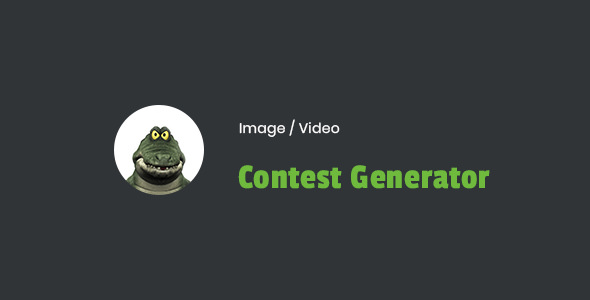 Image / Video Contest Generator WordPress Plugin v1.0