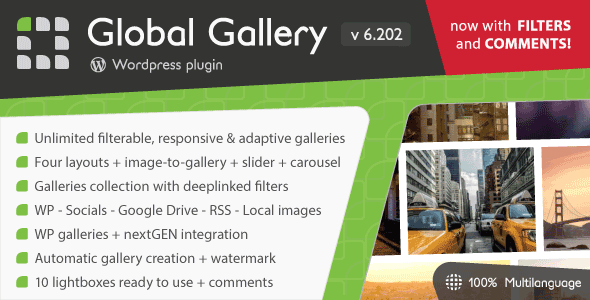 Global Gallery v6.202 - WordPress Responsive Gallery