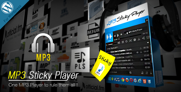 MP3 Sticky Player v5.5 - WordPress Plugin