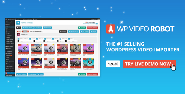 Wordpress Video Robot Plugin v1.9.20