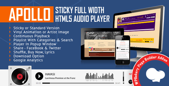 Apollo v1.3.0.1 - Audio Player for WPBakery Page Builder